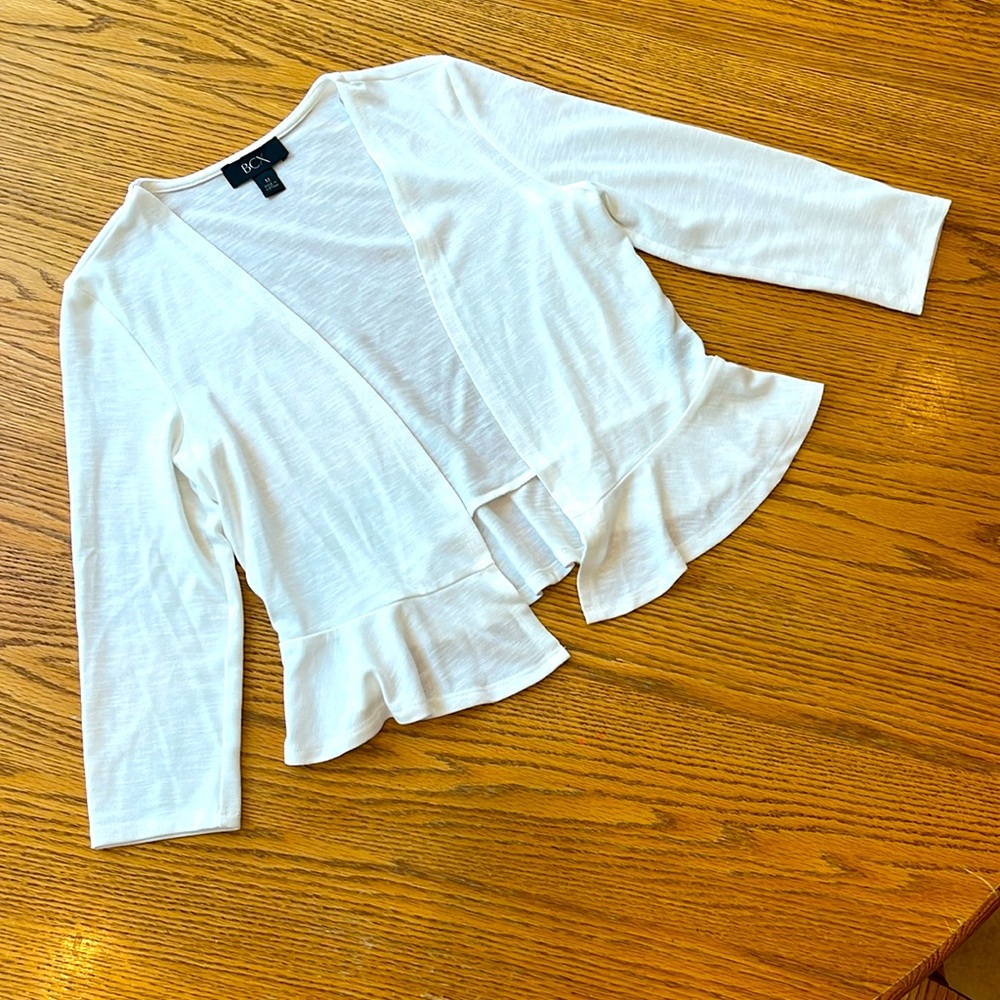 Girls Open Front Cardigan Sweater